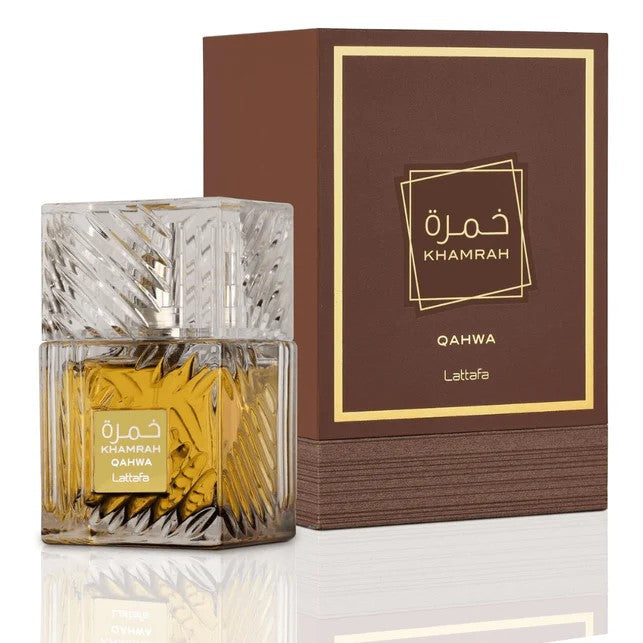 Lattafa Khamrah Qahwa Eau de Parfum 100ml bottle