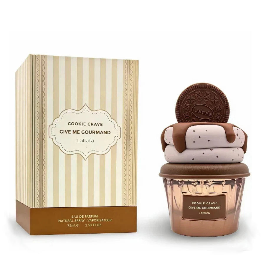 Lattafa Cookie Crave Give Me Gourmand Eau de Parfum 75ml bottle