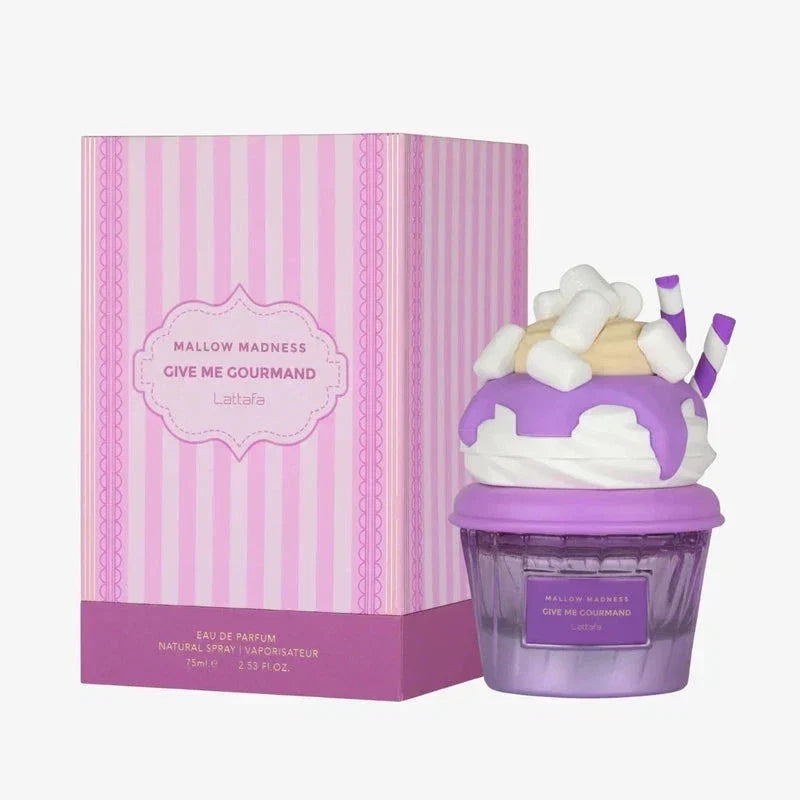 Lattafa Mallow Madness Give Me Gourmand Eau de Parfum 75ml bottle