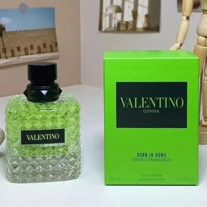 Valentino Donna Born in Roma Green Stravaganza EDP bottle