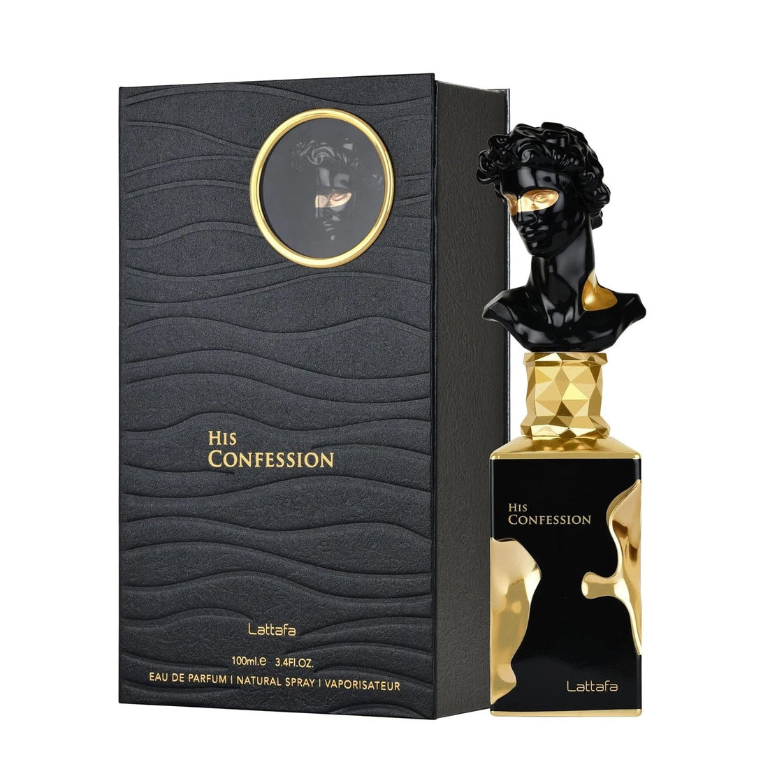 Lattafa His Confession Eau de Parfum 100ml bottle